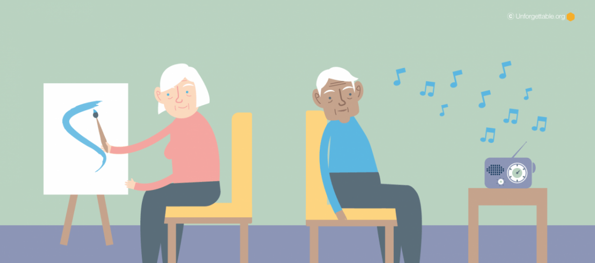 How can music art therapy aid dementia