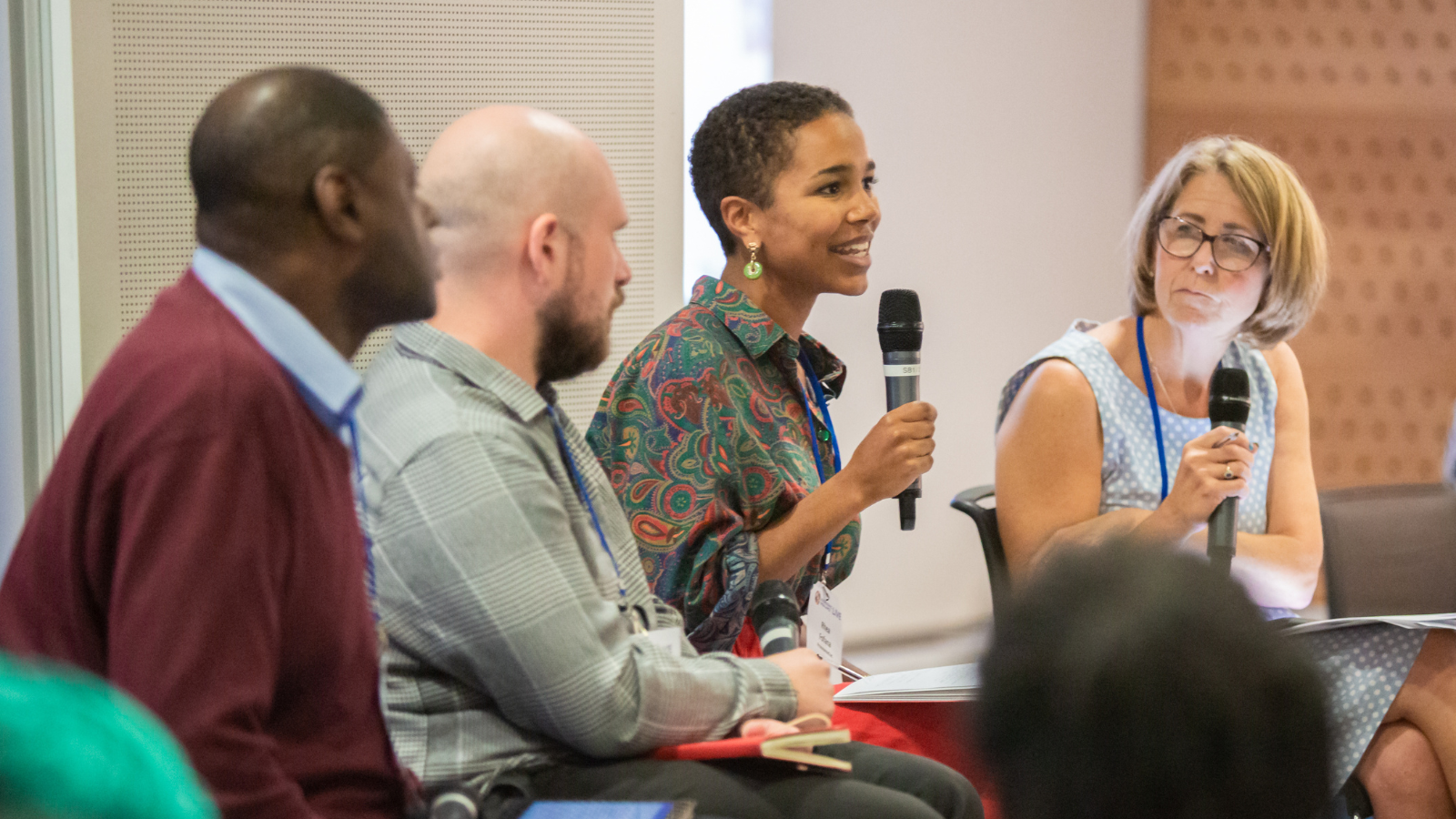 Panel at a good finance event 
