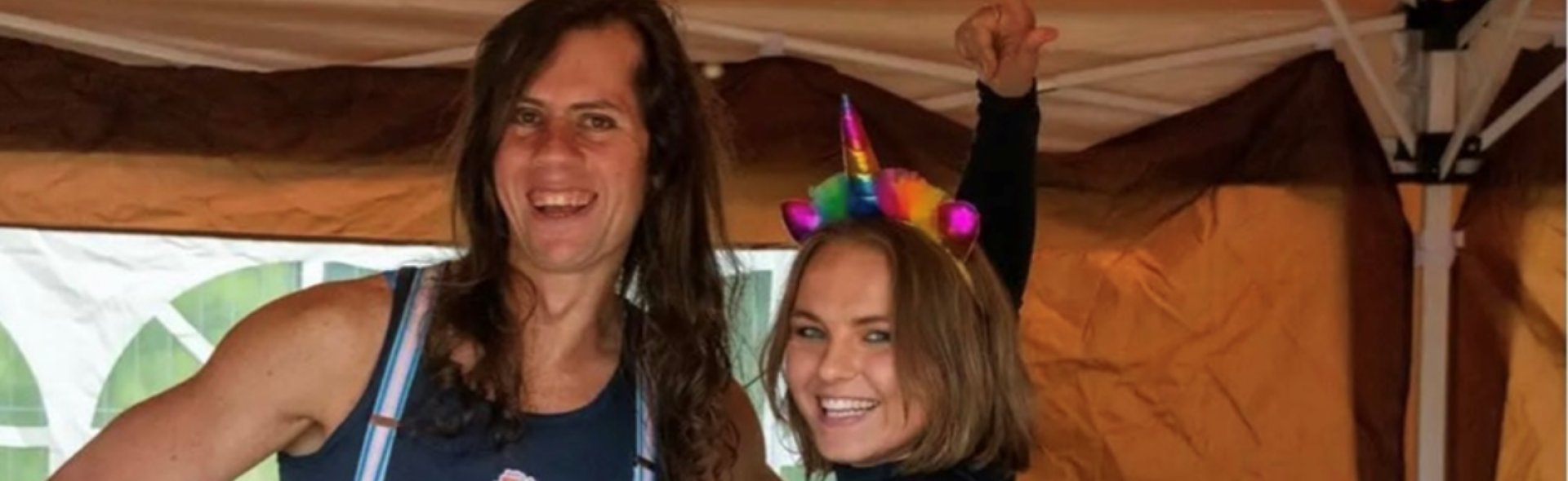 Holly Hutchinson and her business partner - Circus Strong