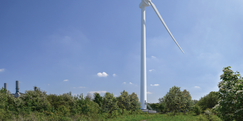 Win Turbine courtesy of Ambition Lawrence Weston / The Landmark Practice