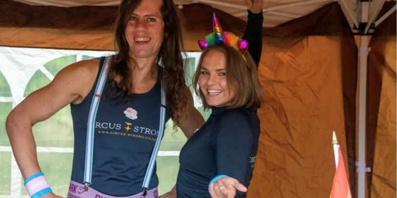 Holly Hutchinson and her business partner - Circus Strong